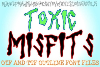 Creative Projects with Toxic Misfits Font Style