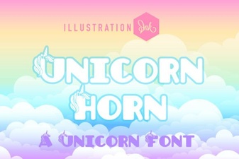 Designing Magical Typography with a Unicorn Horn Font