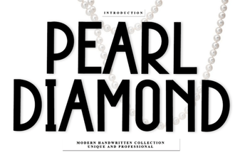 Pearl Diamond Fonts for Elegant Website Design